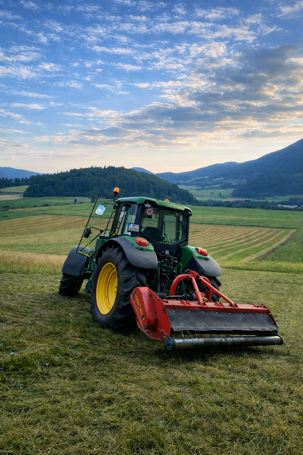 Kosenie lúk v horskom teréne