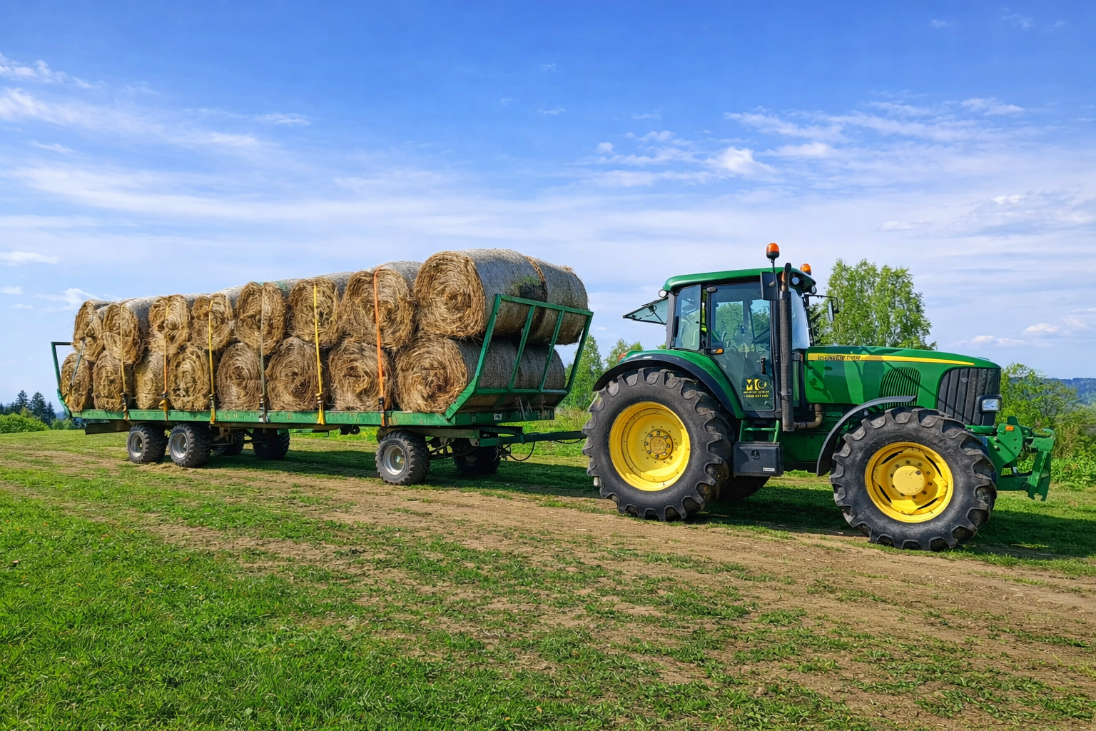 Odvoz slamy po ukončení zberu