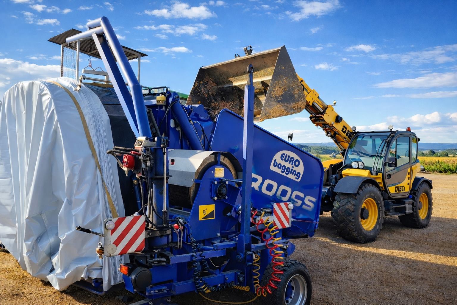 Plnenie vakov pri výrobe krmív